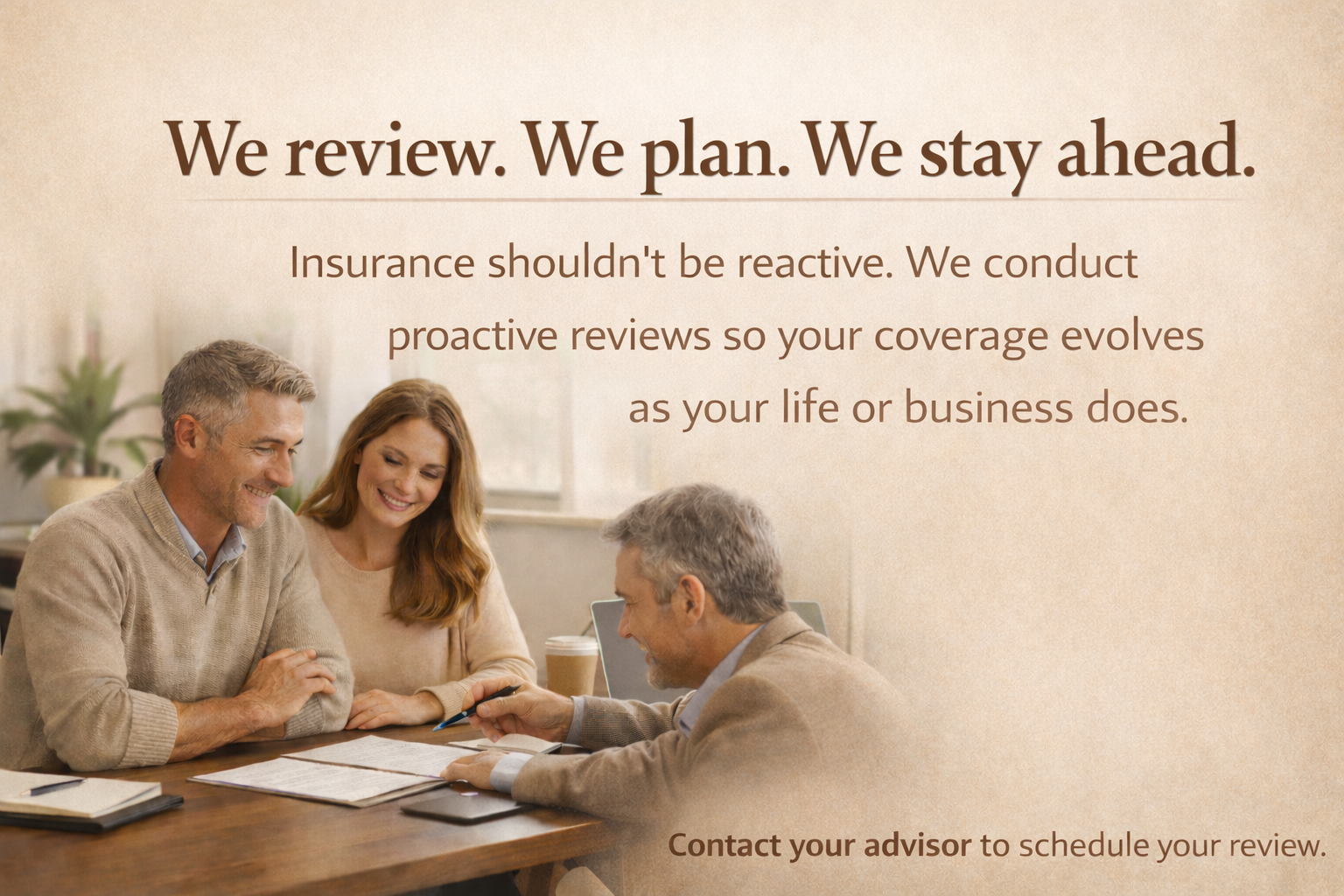 Review, plan, and stay ahead.